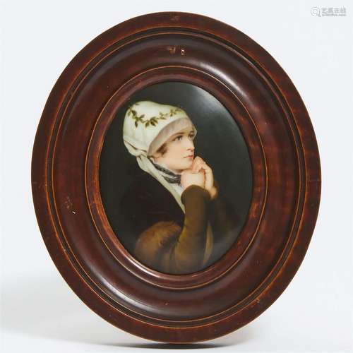 Dresden Miniature Enamel on Porcelain of Friedrich August v