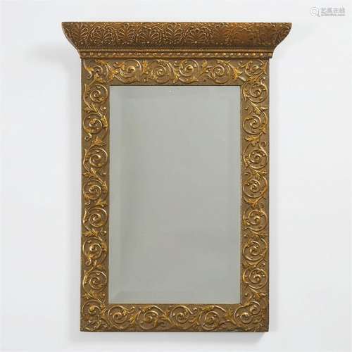 Victorian Gilt Gesso Shaving Mirror, late 19th century, 23.