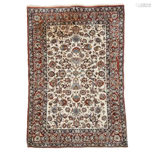Very Fine Ispahan Rug, Persian, c.1960, 5 ft 1 ins x 3 ft 4