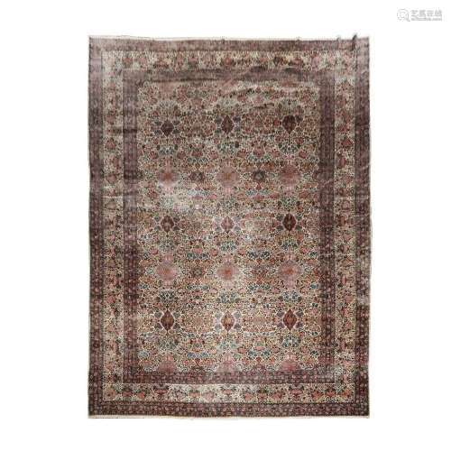 Very Large Lavar Kerman Carpet, Persian, c.1910/20, 22 ft 2
