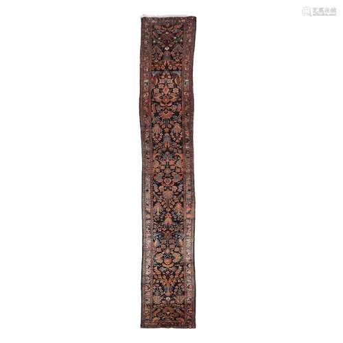 Lilihan Runner, Persian, c.1920/30, 17 ft 3 ins x 2 ft 7 in