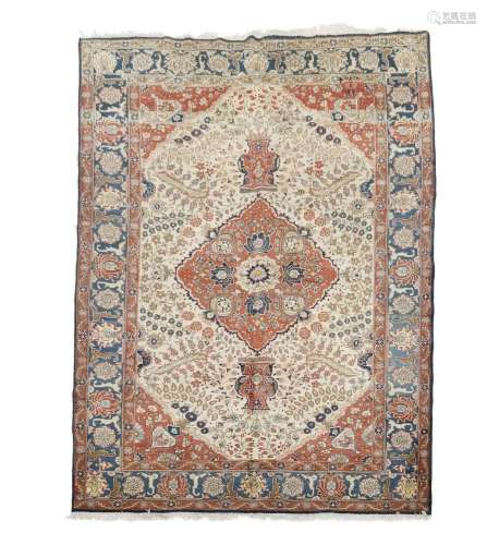 Tabriz Carpet, Persian, c.1920/30, 13 ft 1 ins x 9 ft 8 ins