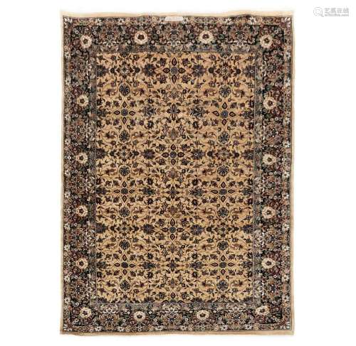 Indian Kerman Carpet, c.1970/80, 9 ft 2 ins x 6 ft 2 ins —