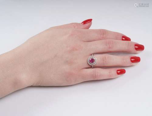 A Ruby Diamond Ring.