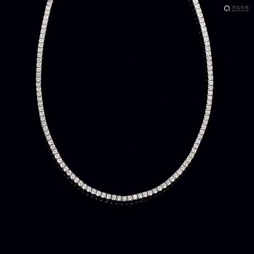 A Rivière Diamond Necklace.