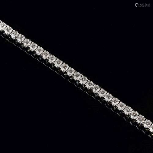 A High-Carat Diamond Bracelet.