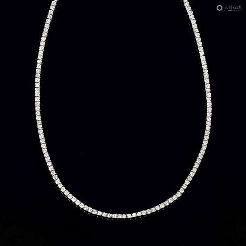 A Rivière Diamond Necklace.