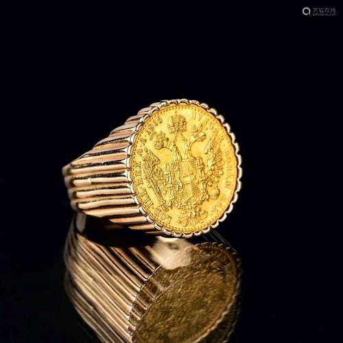 A Coin Ring '1 Dukat Österreich 1915'.