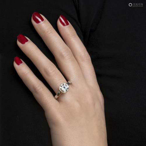 A Solitaire Diamond Ring.