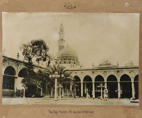 FOUR RARE PHOTOS OF DIFFERENT TOPICS RELATED TO MADINA, DATE...