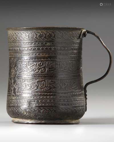 AN OTTOMAN ENGRAVED TOMBAK JUG, 18TH CENTURY