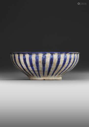 A KASHAN POTTERY BOWL, PERSIA, 13TH CENTURY