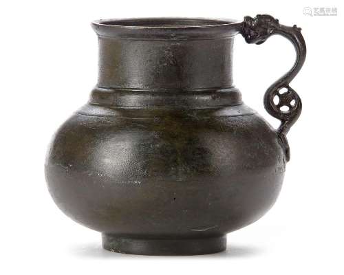 A TIMURID DRAGON-HANDLED JUG, CENTRAL ASIA, LATE 14TH- EARLY...
