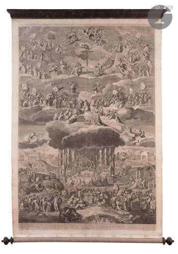 François Chauveau (1613-1676)Tableau des principaux mystères...
