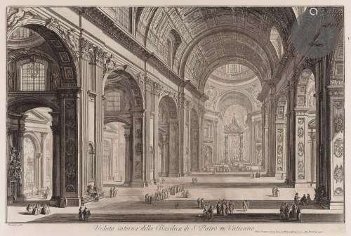 Giambattista Piranesi (1720-1778)Vues de la basilique Saint-...