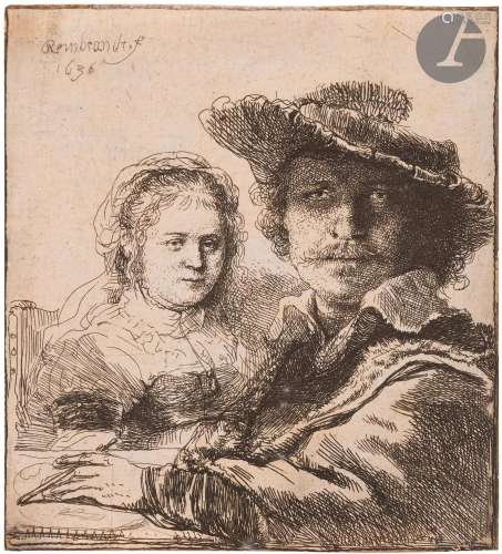 Rembrandt Harmensz. van Rijn (1606-1669)Rembrandt et sa femm...