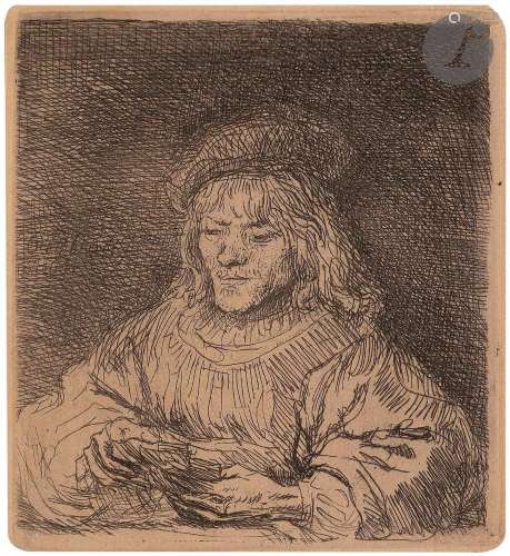 Rembrandt Harmensz. van Rijn (1606-1669)Le Joueur de cartes ...