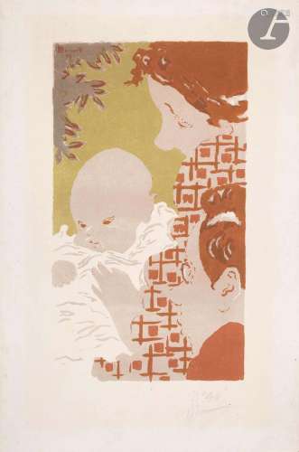 *Pierre Bonnard (1867-1947)Scène de famille (en hauteur). 18...