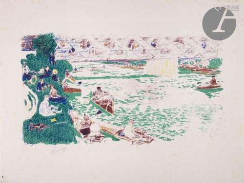 *Pierre Bonnard (1867-1947)Le Canotage. 1897. Lithographie. ...