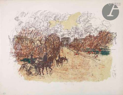 *Pierre Bonnard (1867-1947)L’Arc de Triomphe. (Pl. pour Quel...