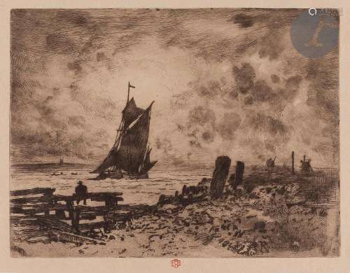Félix Buhot (1847-1898)La Petite marine – souvenir de Medway...