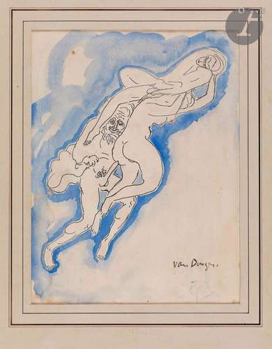 Kees van Dongen (1877-1968) (d’après)Sujet érotique. Vers 19...