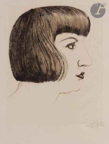 Otto Dix (1891-1969)Mutzli (Bildnis Frau Dix) (Portrait de M...