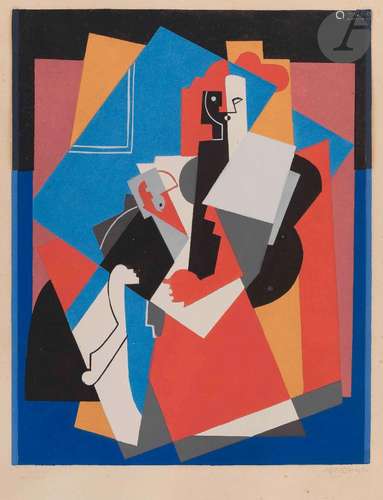 Albert Gleizes (1881-1953)Composition avec une figure plane....