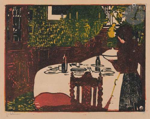 Jean-Émile Laboureur (1877-1943)La Soupe. 1898 ou 1899. Bois...