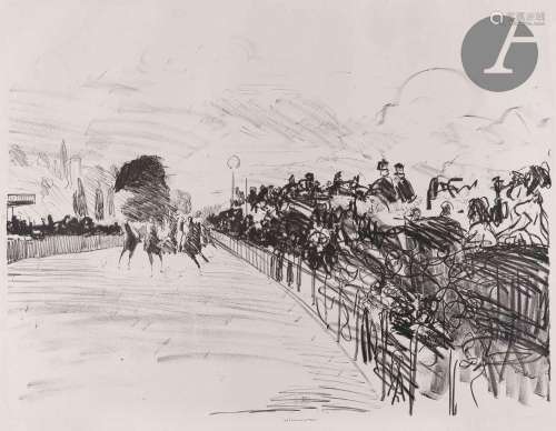 Édouard Manet (1832-1883)Les Courses. 1864. Lithographie. 50...