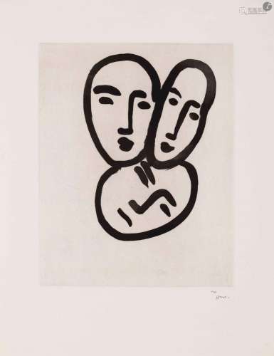 Henri Matisse (1869-1954)Trois têtes ; À l’amitié. (Masques ...