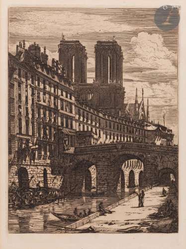 Charles Méryon (1821-1868)Le Petit pont. 1850. Eau-forte et ...