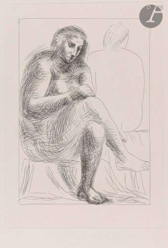 Pablo Picasso (1881-1973)Au bain. (Suite Vollard, pl. 3). 1e...