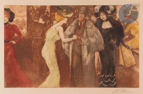 *Richard Ranft (1862-1931)L’Anglais aux Folies Bergère. Vers...