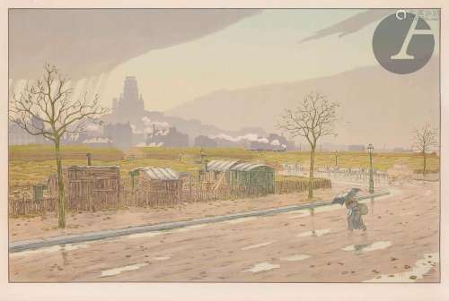 Henri Rivière (1864-1951)La Butte Montmartre vue des fortifi...