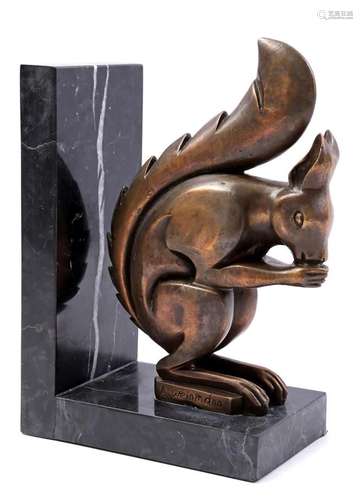 Bronze bookend