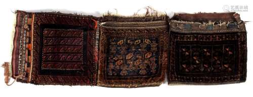 3 hand-knotted oriental pillows