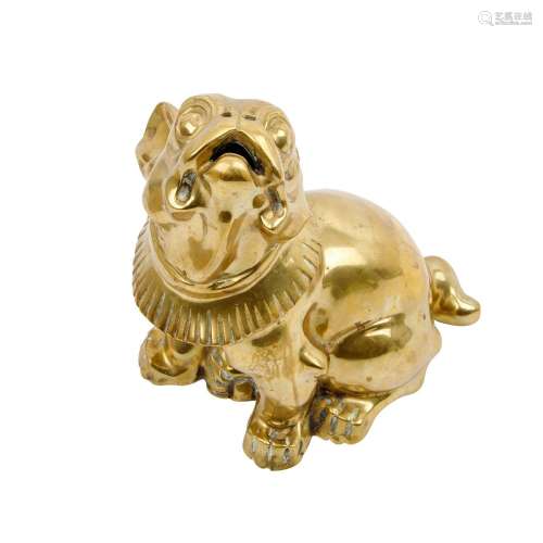 Tierskulptur einer Bulldogge,