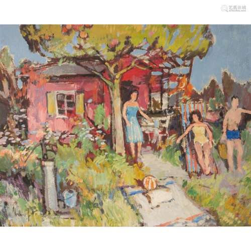 HARTMANN, NORBERT GERD (1914-1969), "Garten im Sommer&q...