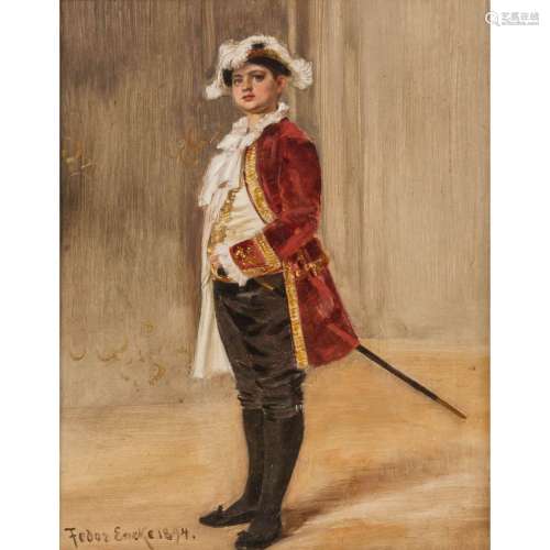 ENCKE, FEDOR (1851-1926), "Junger Mann in Gardeuniform ...