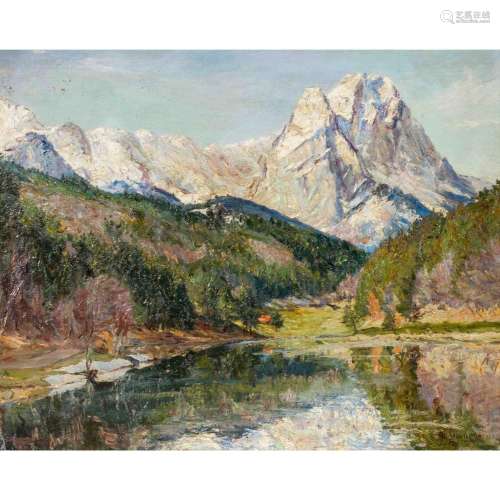 HÖHLIG, GEORG (1879-1940), "See in den Alpen",