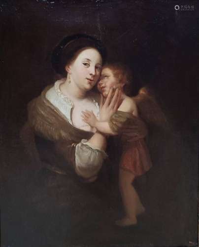 Suiveur de REMBRANDT (1606-1669)<br />
La dame au collier de...