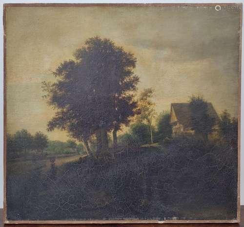 VAN RUYSDAEL Jacob (1628-1682) dans le goût de<br />
Paysage...