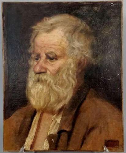 GIGOUX Jean (1806-1894) attribué à<br />
Portrait d'homme ba...