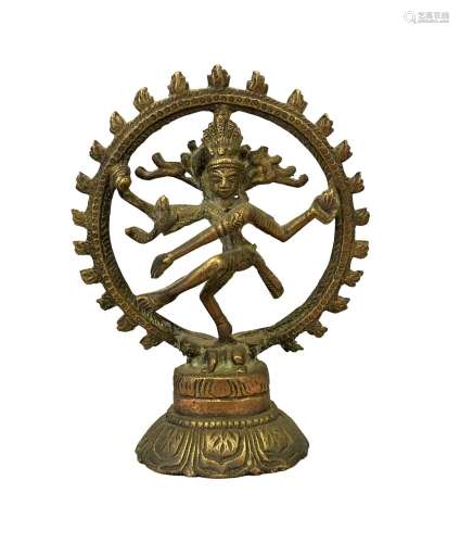 INDES, deuxième moitié du XXème siècle - Sujet en bronze rep...
