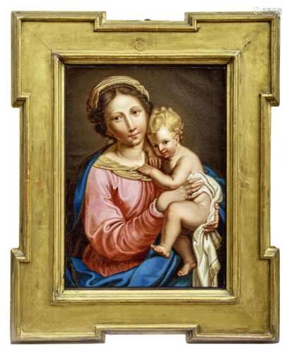 Madonna mit Kind, Venezianische Schule des späten 18. Jahrhu...