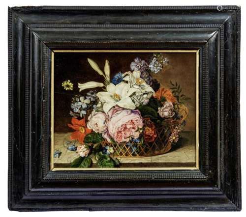 Fischer, Johanna (Attrib.): Blumen in einem Korb