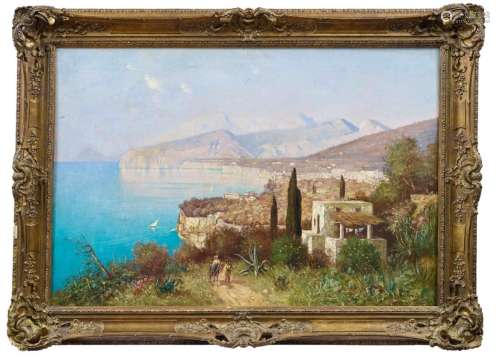 Reder-Broili, Franz: Blick auf die Küste von Capri