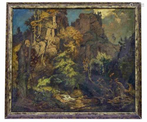 Traub, Gustav: "Waldschlucht"