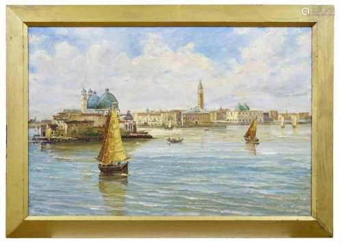 Knobloch, Josef Rolf: Blick auf die Lagune von Venedig